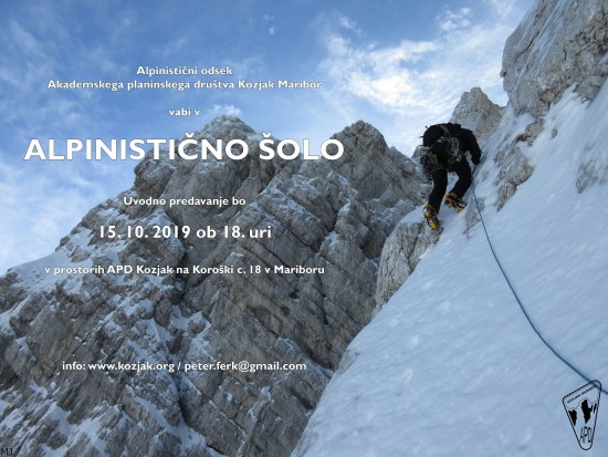 Alpinistična šola 2019 Alpinistična šola 2019